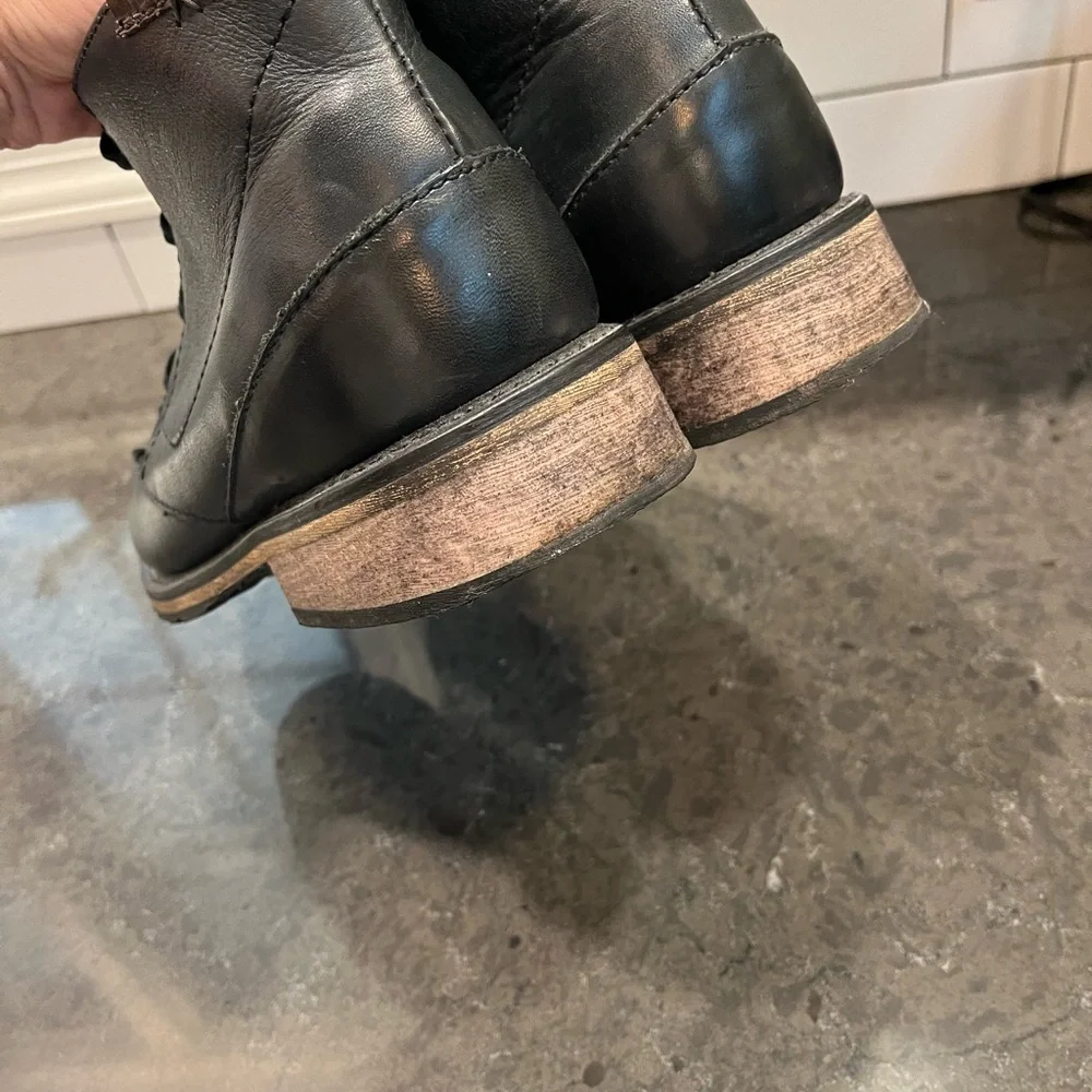 Harley-Davidson Black Leather Chukka style Motorcycle Boots, size 10